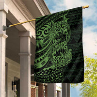 Green Couple Dolphins Maori Polynesian Style Garden Flag LT9 House Flag Green - Polynesian Pride