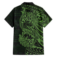 Green Couple Dolphins Maori Polynesian Style Hawaiian Shirt LT9 - Polynesian Pride