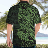 Green Couple Dolphins Maori Polynesian Style Hawaiian Shirt LT9 - Polynesian Pride