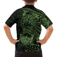 Green Couple Dolphins Maori Polynesian Style Hawaiian Shirt LT9 - Polynesian Pride