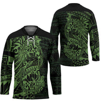 Green Couple Dolphins Maori Polynesian Style Hockey Jersey LT9 - Polynesian Pride