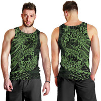 Green Couple Dolphins Maori Polynesian Style Men Tank Top LT9 - Polynesian Pride
