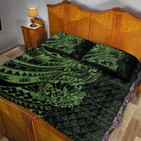Green Couple Dolphins Maori Polynesian Style Quilt Bed Set LT9 - Polynesian Pride