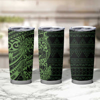 Green Couple Dolphins Maori Polynesian Style Tumbler Cup LT9 - Polynesian Pride