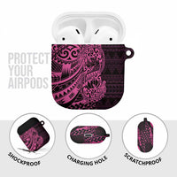 Pink Couple Dolphins Maori Polynesian Style AirPods Case LT9 - Polynesian Pride