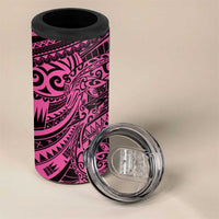 Pink Couple Dolphins Maori Polynesian Style 4 in 1 Can Cooler Tumbler LT9 - Polynesian Pride
