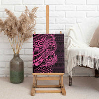 Pink Couple Dolphins Maori Polynesian Style Canvas Wall Art LT9 - Polynesian Pride
