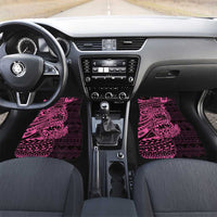 Pink Couple Dolphins Maori Polynesian Style Car Mats LT9 Set 2pcs - Front Pink - Polynesian Pride
