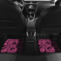 Pink Couple Dolphins Maori Polynesian Style Car Mats LT9 Set 2pcs - Back Pink - Polynesian Pride