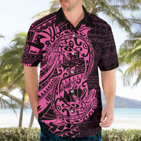 Pink Couple Dolphins Maori Polynesian Style Hawaiian Shirt LT9 - Polynesian Pride