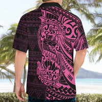 Pink Couple Dolphins Maori Polynesian Style Hawaiian Shirt LT9 - Polynesian Pride
