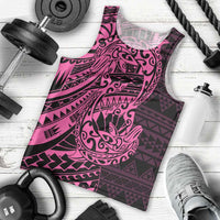 Pink Couple Dolphins Maori Polynesian Style Men Tank Top LT9 - Polynesian Pride