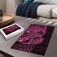 Pink Couple Dolphins Maori Polynesian Style Puzzle - Polynesian Pride