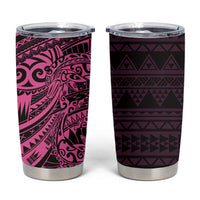 Pink Couple Dolphins Maori Polynesian Style Tumbler Cup LT9 Pink - Polynesian Pride