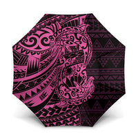Pink Couple Dolphins Maori Polynesian Style Umbrella - Polynesian Pride