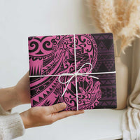 Pink Couple Dolphins Maori Polynesian Style Wrapping Paper - Polynesian Pride