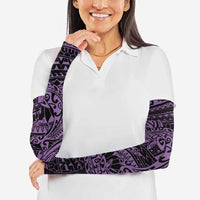 Purple Couple Dolphins Maori Polynesian Style Arm Sleeves - Polynesian Pride
