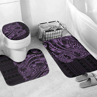 Purple Couple Dolphins Maori Polynesian Style Bathroom Set - Polynesian Pride