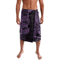 Purple Couple Dolphins Maori Polynesian Style Lavalava LT9 Purple - Polynesian Pride
