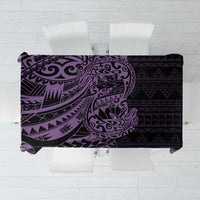 Purple Couple Dolphins Maori Polynesian Style Tablecloth LT9 Purple - Polynesian Pride