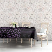 Purple Couple Dolphins Maori Polynesian Style Tablecloth LT9 - Polynesian Pride