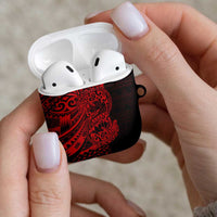 Red Couple Dolphins Maori Polynesian Style AirPods Case LT9 - Polynesian Pride