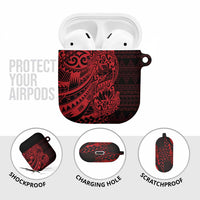 Red Couple Dolphins Maori Polynesian Style AirPods Case LT9 - Polynesian Pride