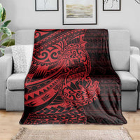 Red Couple Dolphins Maori Polynesian Style Blanket LT9 - Polynesian Pride