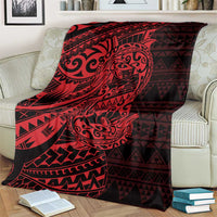 Red Couple Dolphins Maori Polynesian Style Blanket LT9 - Polynesian Pride