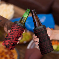 Red Couple Dolphins Maori Polynesian Style 4 in 1 Can Cooler Tumbler LT9 - Polynesian Pride