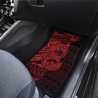 Red Couple Dolphins Maori Polynesian Style Car Mats LT9 - Polynesian Pride
