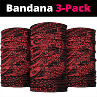 Red Couple Dolphins Maori Polynesian Style Neck Gaiter - Polynesian Pride