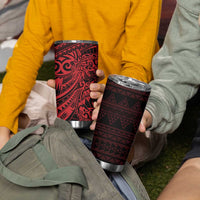 Red Couple Dolphins Maori Polynesian Style Tumbler Cup LT9 - Polynesian Pride