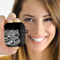 White Couple Dolphins Maori Polynesian Style AirPods Case LT9 White - Polynesian Pride