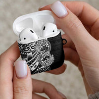 White Couple Dolphins Maori Polynesian Style AirPods Case LT9 - Polynesian Pride