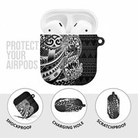 White Couple Dolphins Maori Polynesian Style AirPods Case LT9 - Polynesian Pride