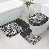 White Couple Dolphins Maori Polynesian Style Bathroom Set - Polynesian Pride