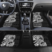 White Couple Dolphins Maori Polynesian Style Car Mats LT9 Set 4pcs White - Polynesian Pride
