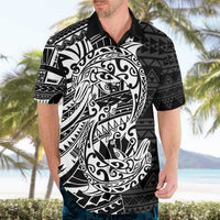 White Couple Dolphins Maori Polynesian Style Hawaiian Shirt LT9 - Polynesian Pride