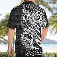 White Couple Dolphins Maori Polynesian Style Hawaiian Shirt LT9 - Polynesian Pride