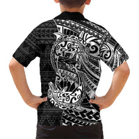 White Couple Dolphins Maori Polynesian Style Hawaiian Shirt LT9 - Polynesian Pride