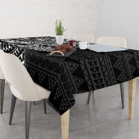 White Couple Dolphins Maori Polynesian Style Tablecloth LT9 - Polynesian Pride