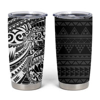 White Couple Dolphins Maori Polynesian Style Tumbler Cup LT9 White - Polynesian Pride