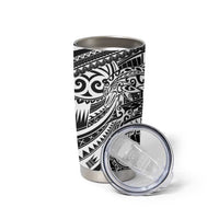 White Couple Dolphins Maori Polynesian Style Tumbler Cup LT9 - Polynesian Pride