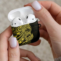 Yellow Couple Dolphins Maori Polynesian Style AirPods Case LT9 - Polynesian Pride