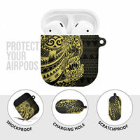Yellow Couple Dolphins Maori Polynesian Style AirPods Case LT9 - Polynesian Pride