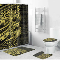 Yellow Couple Dolphins Maori Polynesian Style Bathroom Set - Polynesian Pride