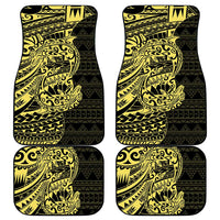 Yellow Couple Dolphins Maori Polynesian Style Car Mats LT9 - Polynesian Pride