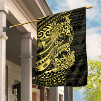 Yellow Couple Dolphins Maori Polynesian Style Garden Flag LT9 House Flag Yellow - Polynesian Pride