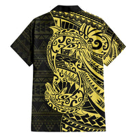 Yellow Couple Dolphins Maori Polynesian Style Hawaiian Shirt LT9 - Polynesian Pride